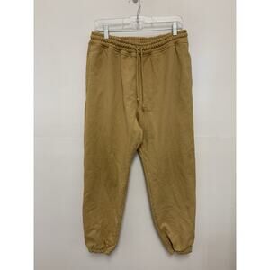 Yellow Label Co Sweatpants Mens Size Large Yellow Relaxed Fit Thick Heavyweight